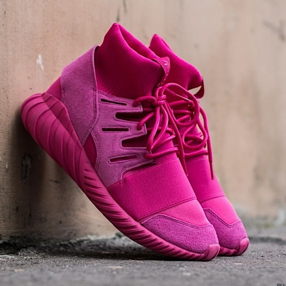 Adidas Tubular Doom EQT Pink Sneakers S74795 Men Size 10 Trainers Like New